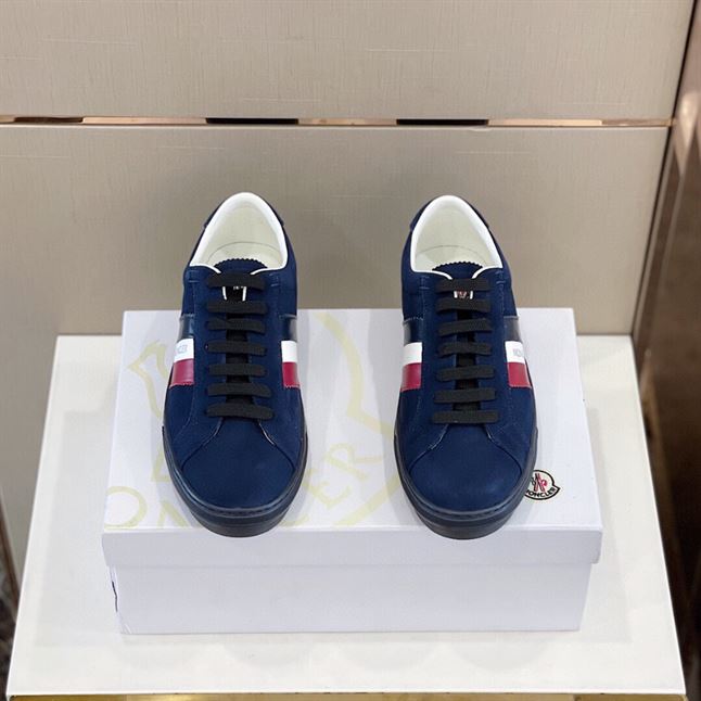 MONCLER NAVY SUEDE NEW MONACO SNEAKERS - MCS010