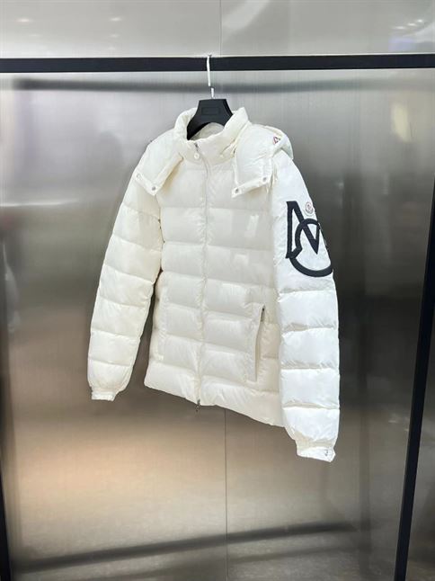 MONCLER WHITE DOWN SAULX PUFFER JACKET - MC026