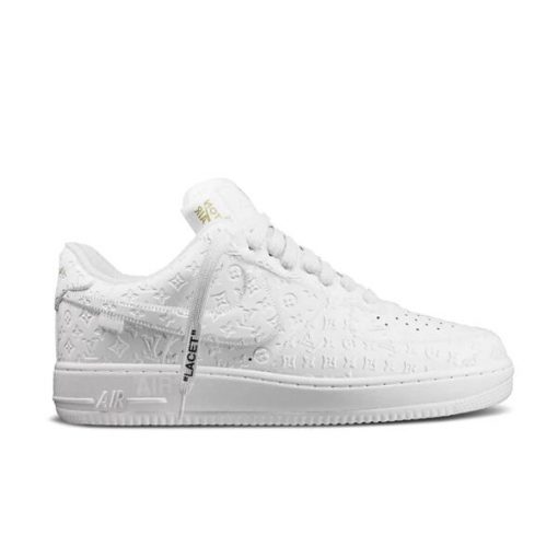 NIKE AIR FORCE 1 LOUIS VUITTON TRIPLE WHITE - LVS109