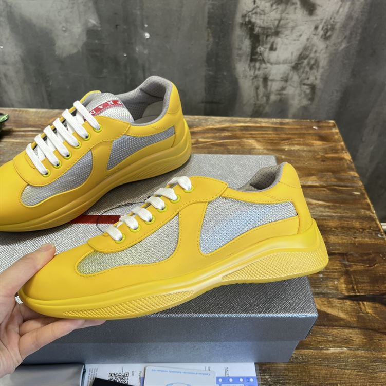 PRADA AMERICA'S CUP SOFT RUBBER AND BIKE FABRIC SNEAKERS - PRS041