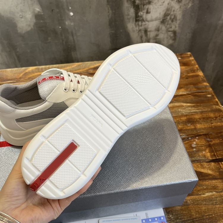 PRADA AMERICA'S CUP SOFT RUBBER AND BIKE FABRIC SNEAKERS - PRS042