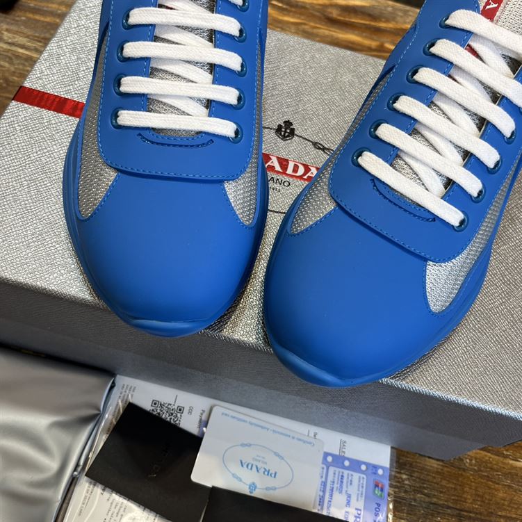 PRADA AMERICA'S CUP SOFT RUBBER AND BIKE FABRIC SNEAKERS - PRS043