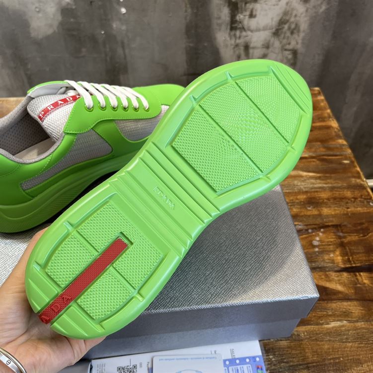 PRADA AMERICA'S CUP SOFT RUBBER AND BIKE FABRIC SNEAKERS - PRS047