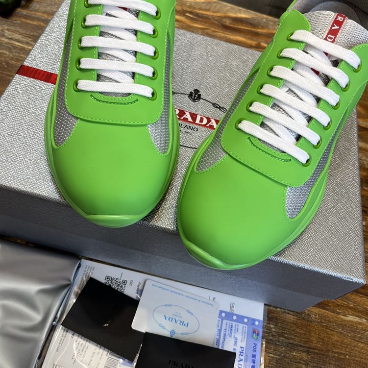 PRADA AMERICA'S CUP SOFT RUBBER AND BIKE FABRIC SNEAKERS - PRS047