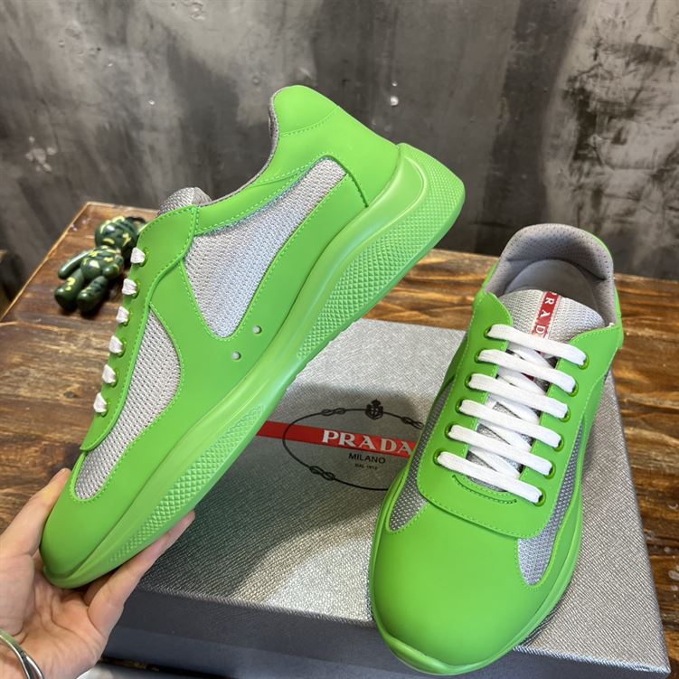 PRADA AMERICA'S CUP SOFT RUBBER AND BIKE FABRIC SNEAKERS - PRS047