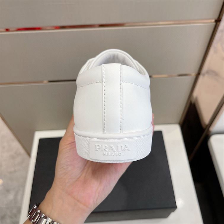PRADA BRUSHED LEATHER SNEAKERS - PRS014