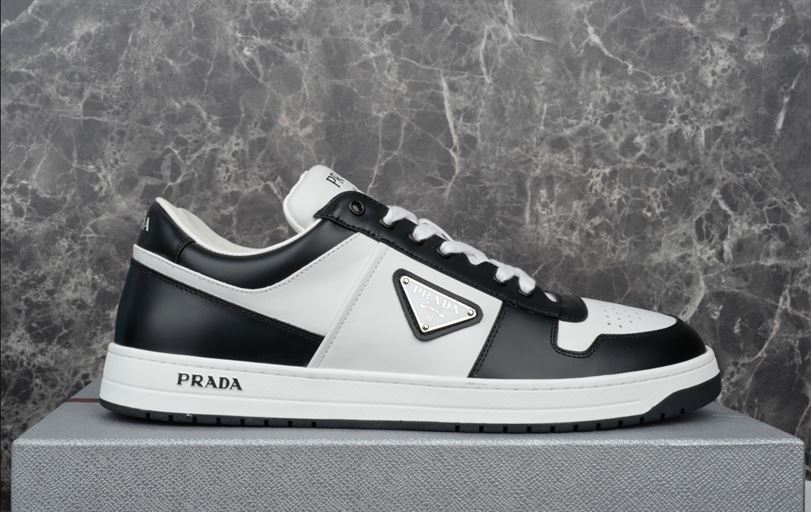 PRADA DOWNTOWN LEATHER SNEAKERS - PRS069