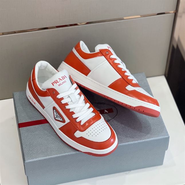 PRADA DOWNTOWN LEATHER SNEAKERS - PRS071