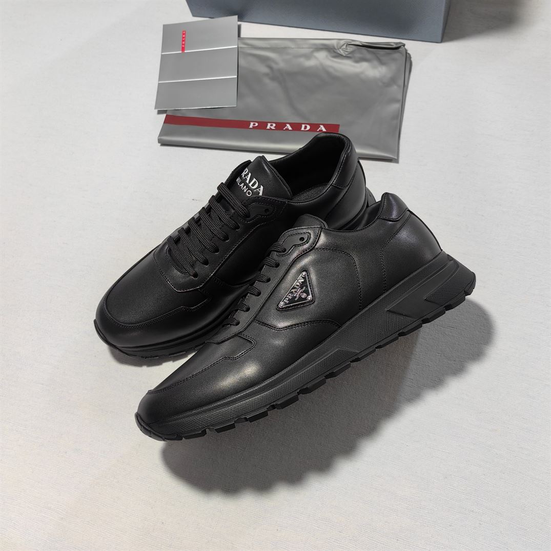 PRADA LEATHER SNEAKERS - PRS072