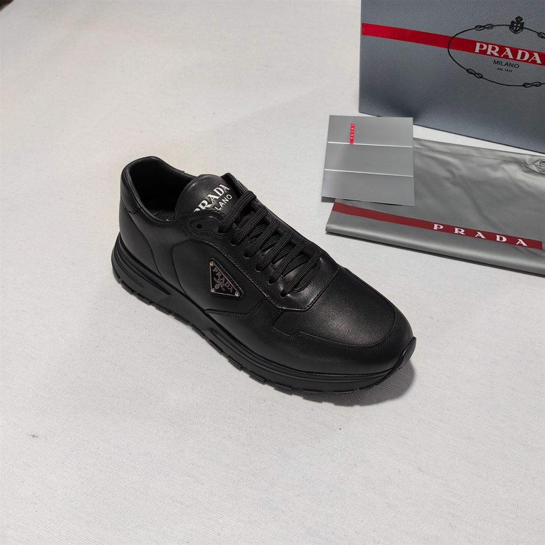 PRADA LEATHER SNEAKERS - PRS072
