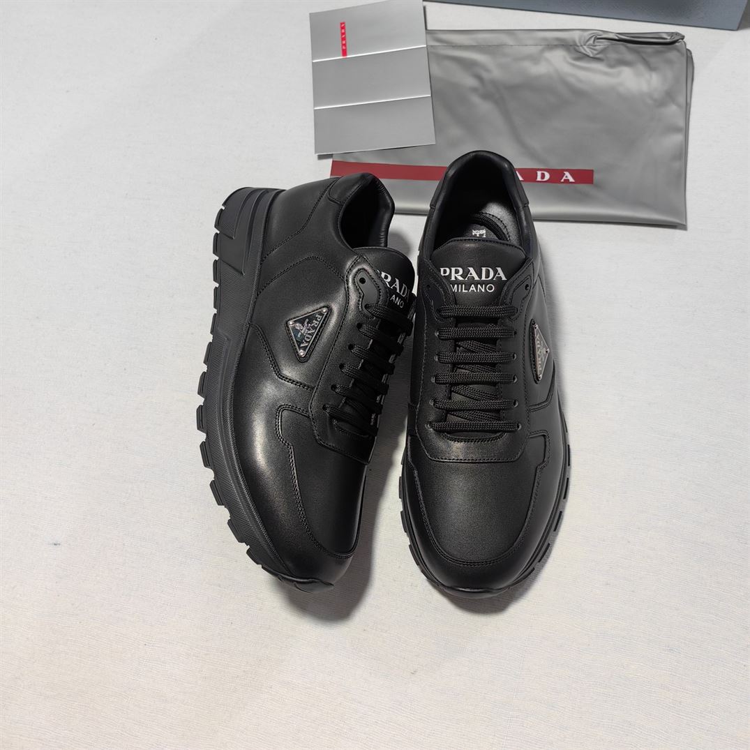 PRADA LEATHER SNEAKERS - PRS072