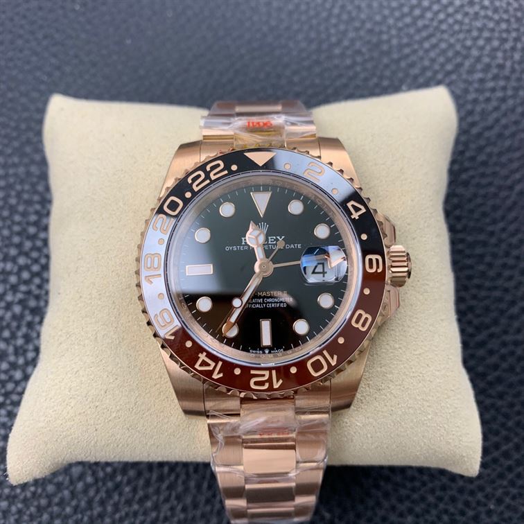 ROLEX GMT-MASTER II EVEROSE GOLD ROOT BEER BROWN 40MM