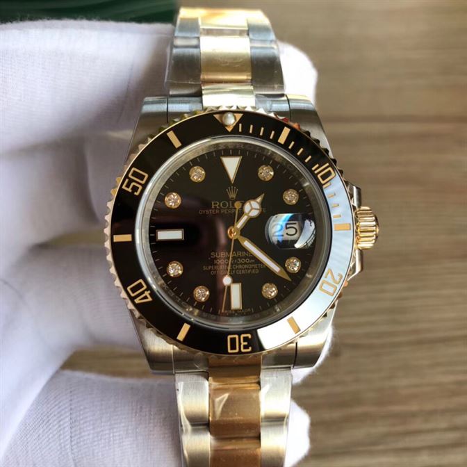 ROLEX SUBMARINER DATE BLACK DIAL 41MM WATCH
