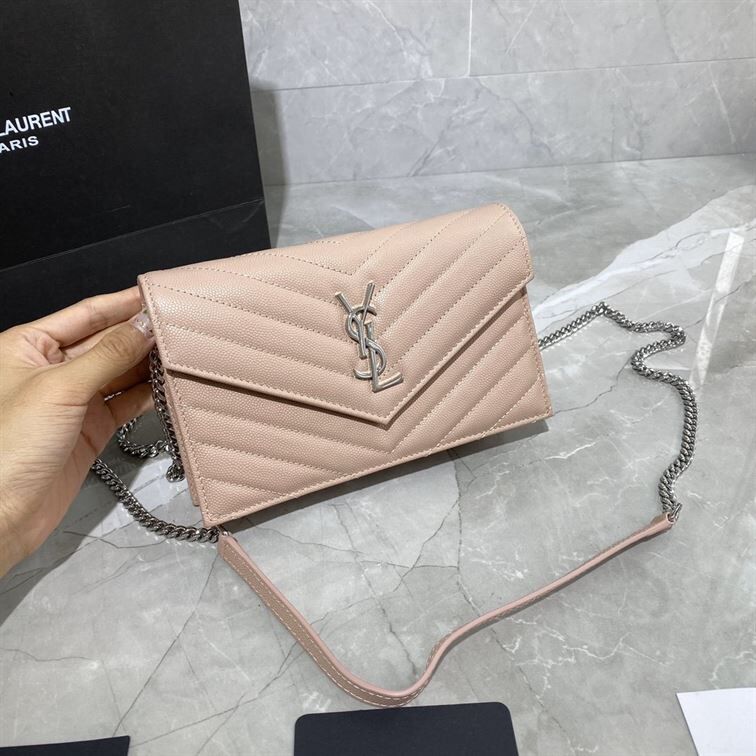YSL CASSANDRE MATELASSÉ CHAIN WALLET