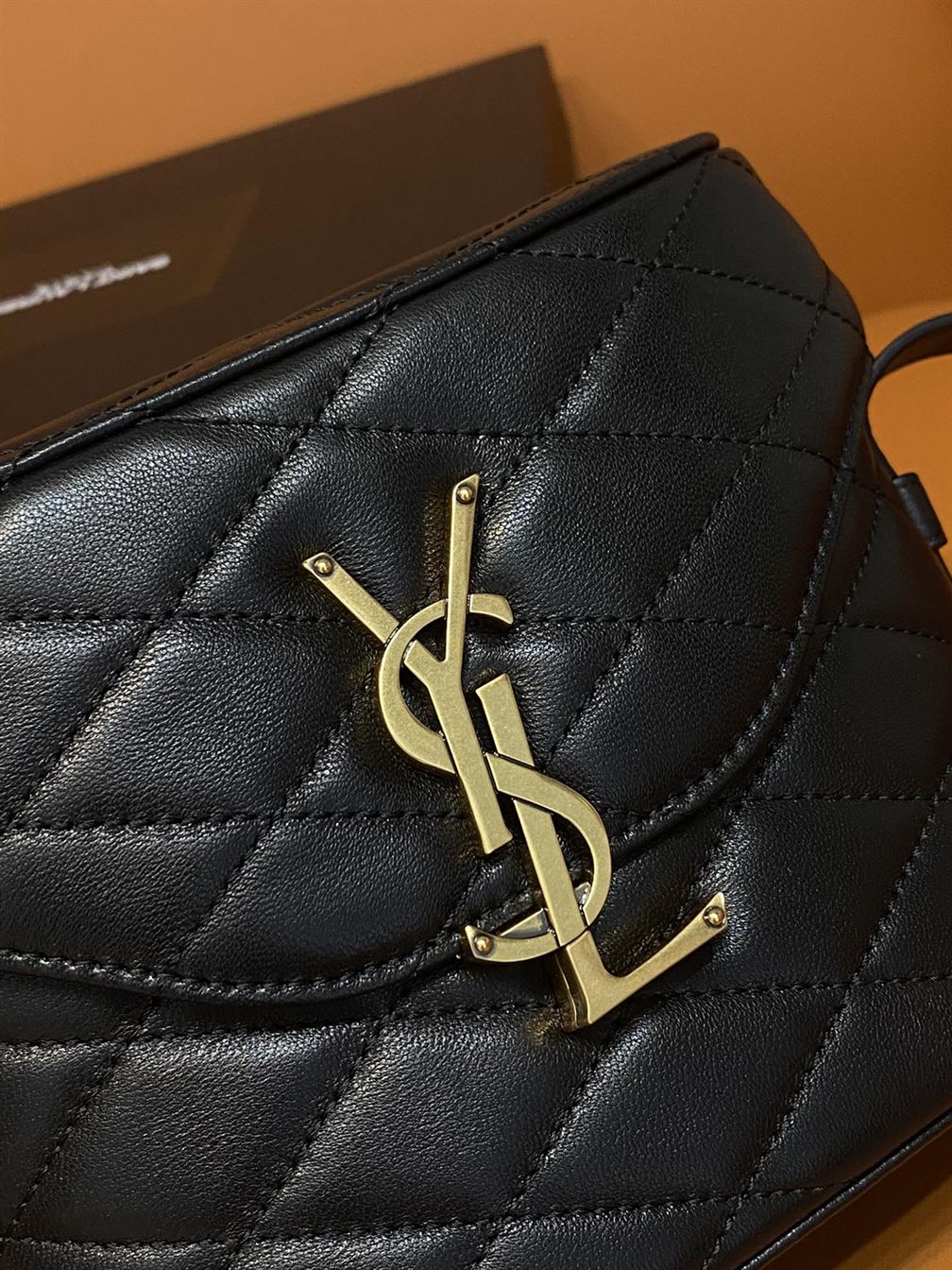 YSL JUNE QUILTED LEATHER CROSSBODY BAG