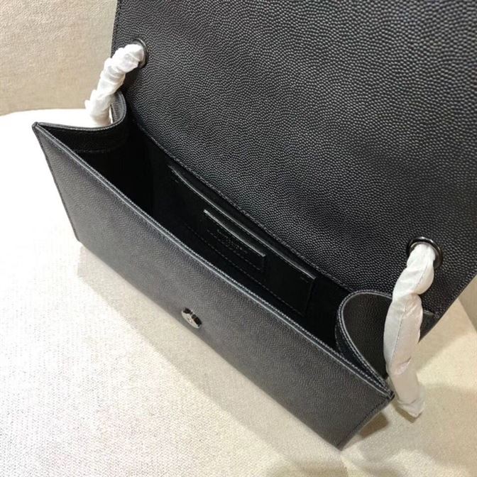 YSL KATE MEDIUM CHAIN BAG IN GRAIN DE POUDRE