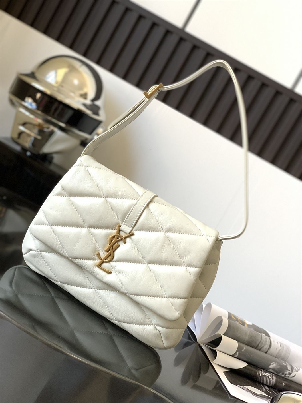 YSL LE 57 HOBO BAG IN QUILTED LAMBSKIN