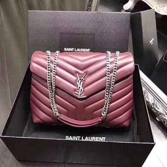 YSL LOULOU ROSEWOOD BAG