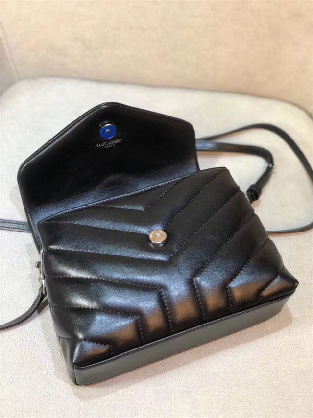 YSL LOULOU TOY STRAP BLACK BAG