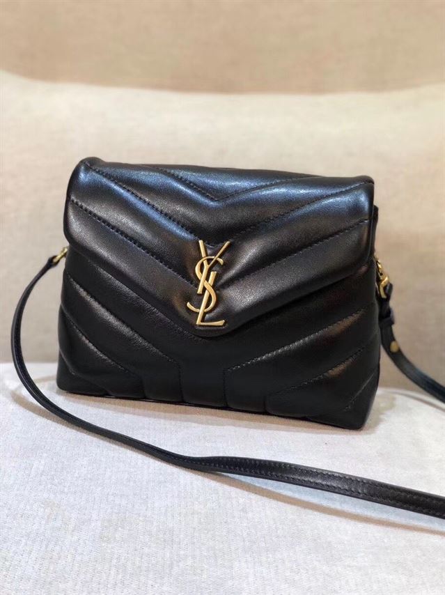 YSL LOULOU TOY STRAP BLACK BAG
