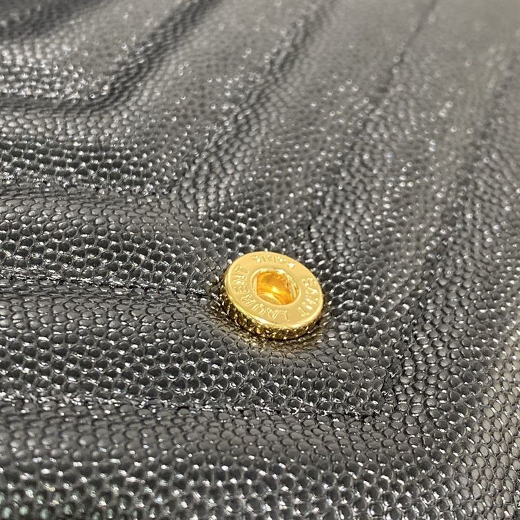 YSL MONOGRAMME CHAIN WALLET BAG BLACK