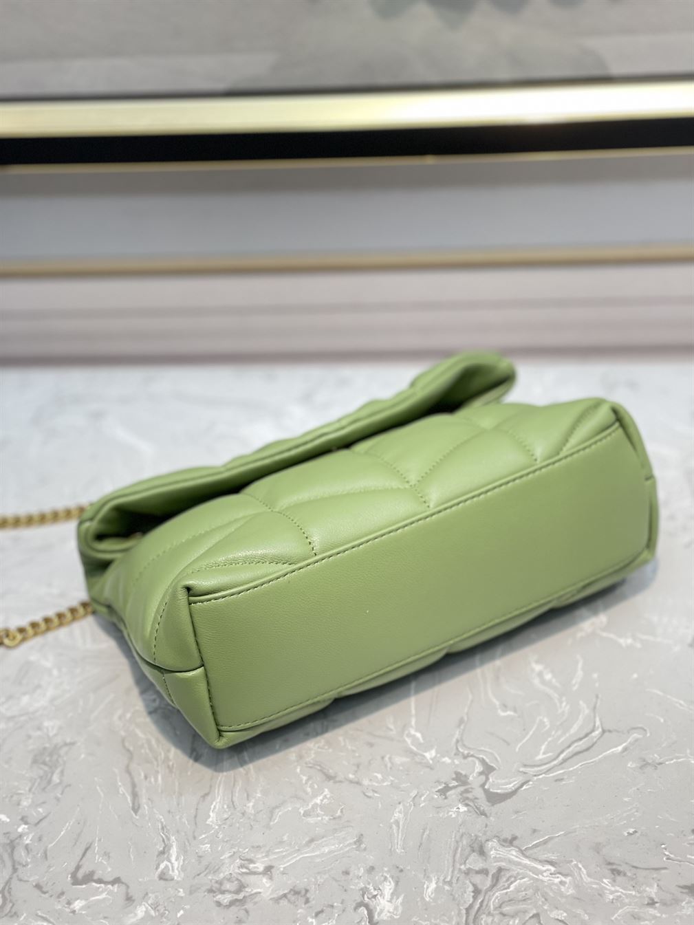 YSL PUFFER TOY MINT GREEN BAG