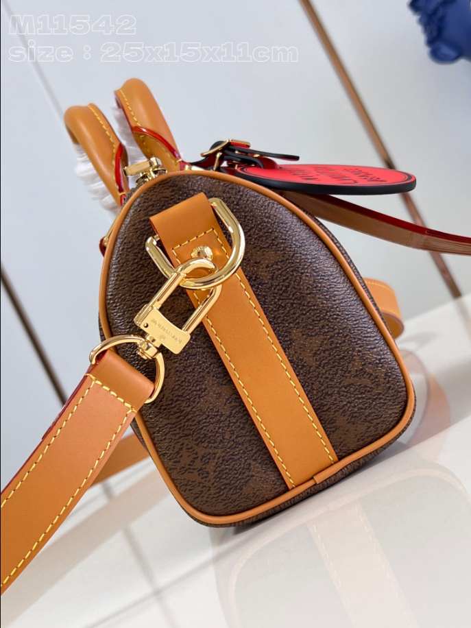 Louis Vuitton Keepall Bandoulière 25 Bag Gold - LW130