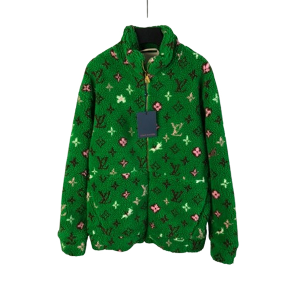 Louis Vuitton Monogram Fleece Green Jacket - LVC045