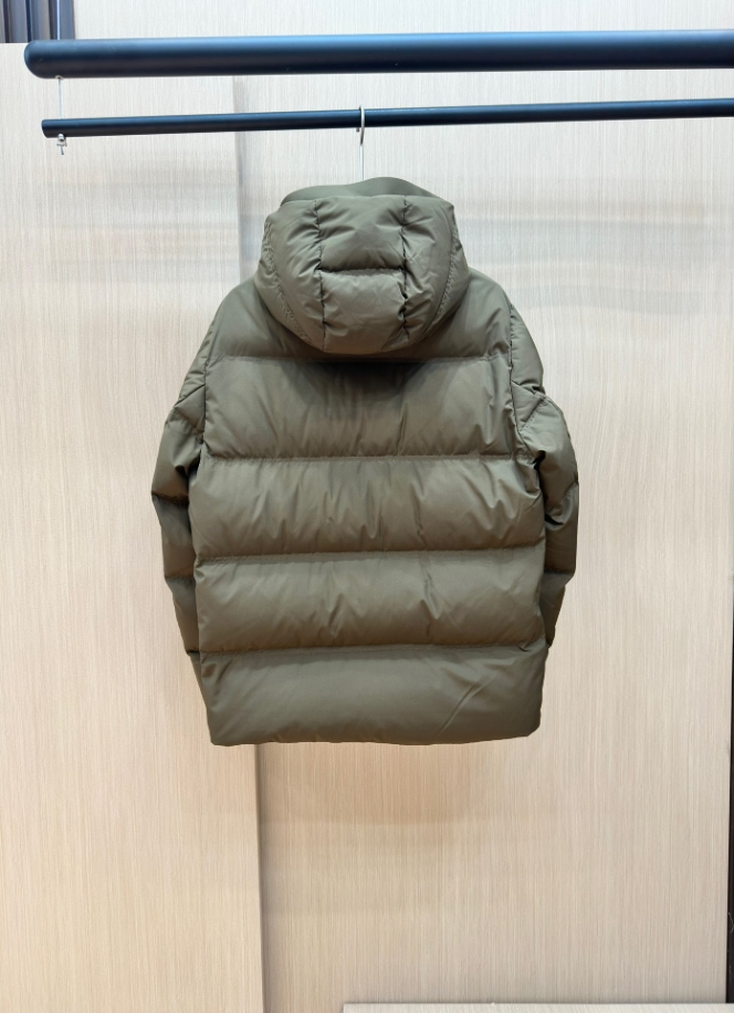 MONCLER Puff Grey Hooded Coat - MC143