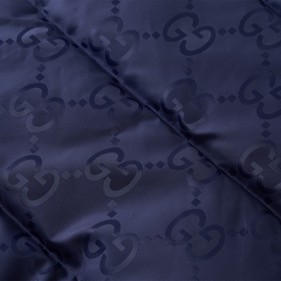 GUCCI Jumbo Canvas Down Blue Jacket - GCJ051