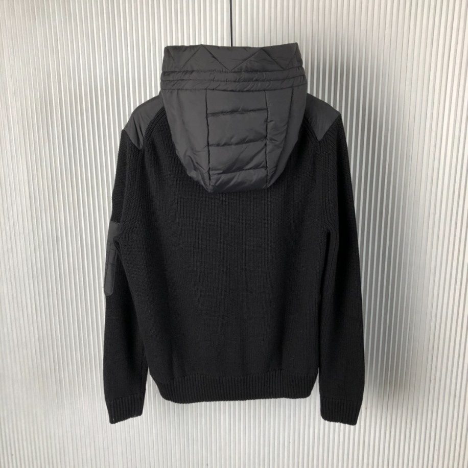 MONCLER Maglione Tricot Hooded Down Knit Jacket Coat - MC141