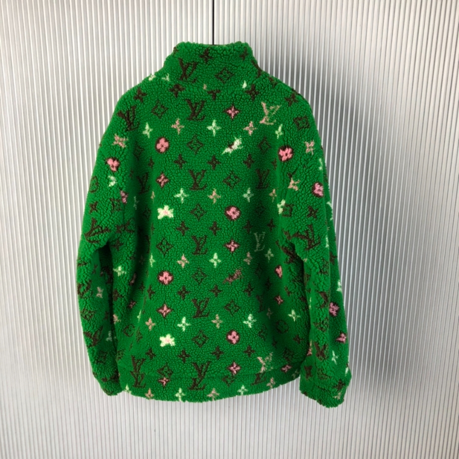 Louis Vuitton Monogram Fleece Green Jacket - LVC045