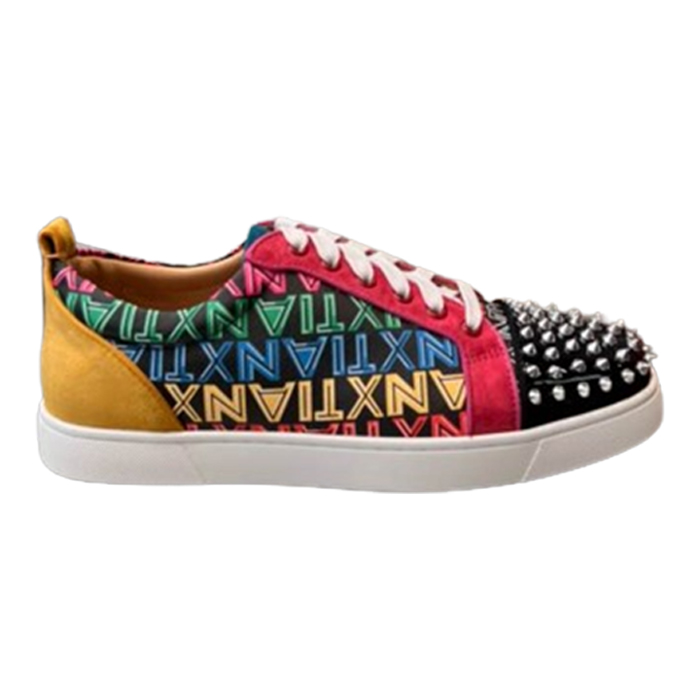 Christian Louboutin Louis Junior Spikes Multicolor Sneaker - CLS043