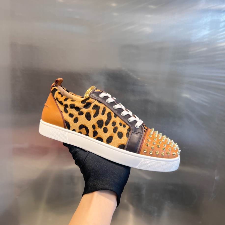 Christian Louboutin Bottom Rivet Leopard Sneaker - CLS039