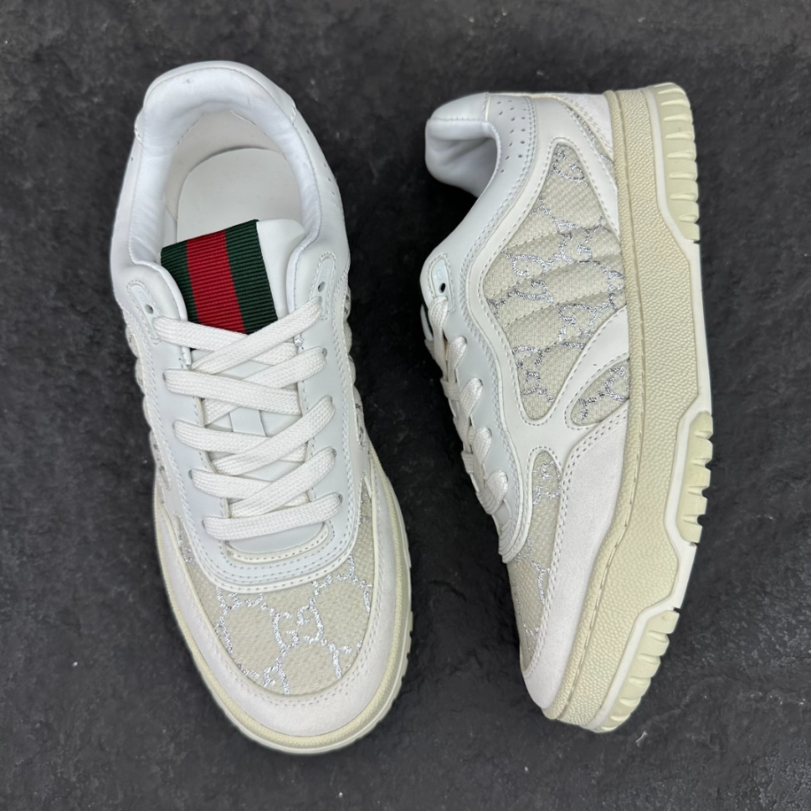 Gucci Re-Web Sneaker 'GG Canvas - Beige White' - GCC158