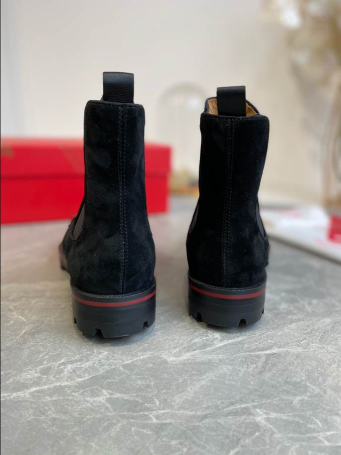 Christian Louboutin Black Ankle Boots Sneaker - CLS058