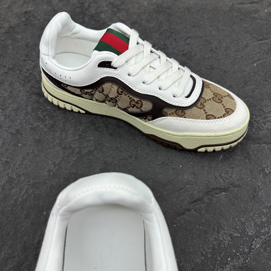 Gucci Re-Web Sneaker 'GG Canvas - Beige Ebony' - GCC157