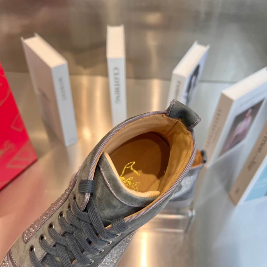 Christian Louboutin Grey Silver Sneaker - CLS054