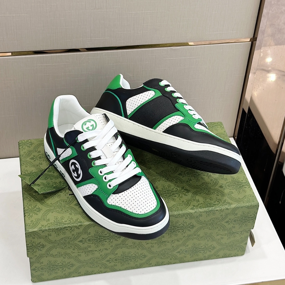 Gucci Con Nastro Web Green Sneaker - GCC178