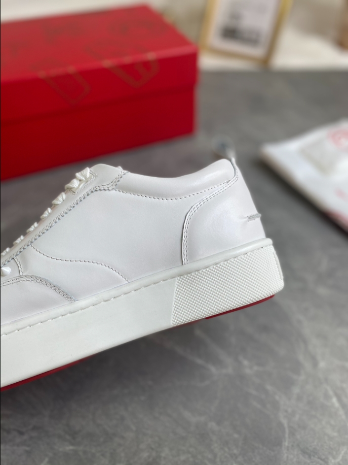 Christian Louboutin Happyrui Spikes White Sneaker - CLS038