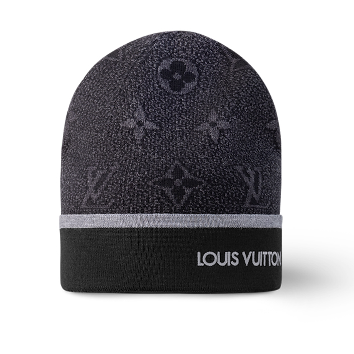 Louis Vuitton Black Beige LV Logo Hats - LVC013