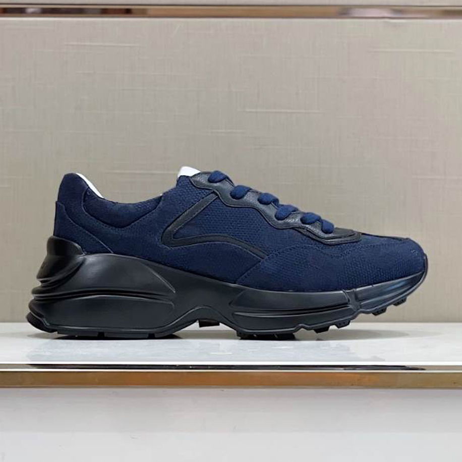 Gucci Rhyton Blue Canvas Sneakers - GCC212