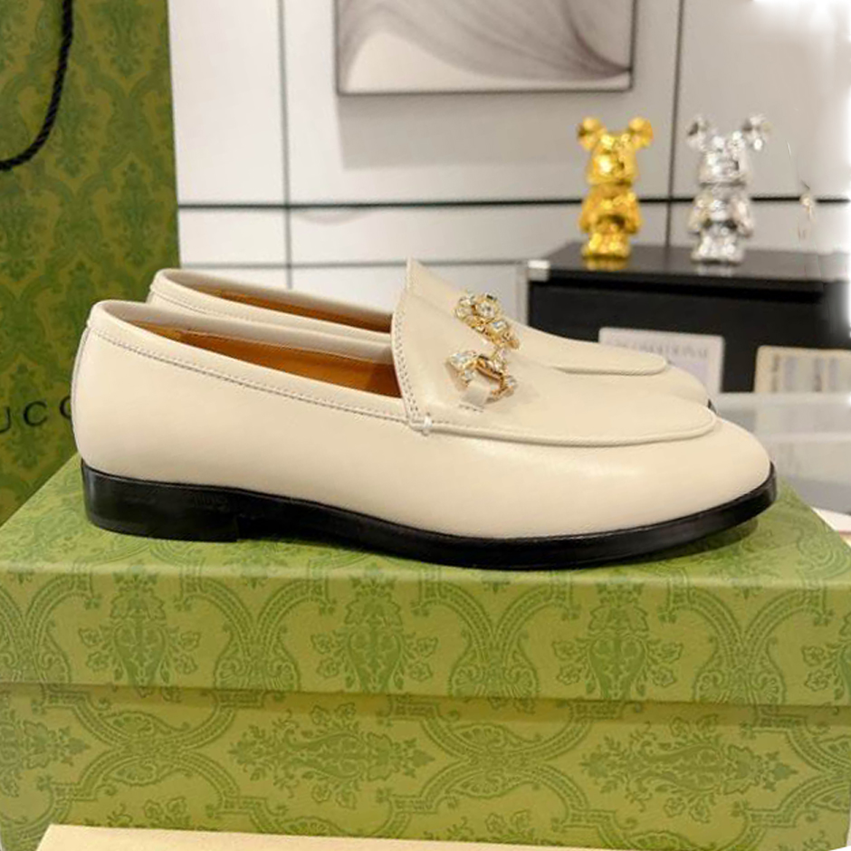 Gucci Jordaan White Cream Loafer - GL067