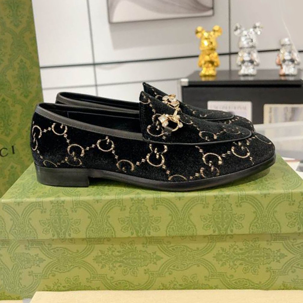 Gucci Horsebit Princetown Black Leather Loafer - GL074