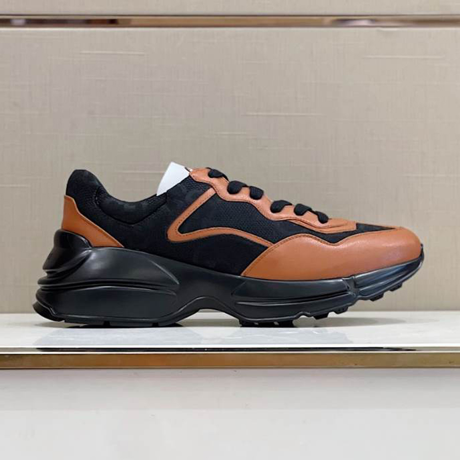 Gucci Rhyton Black Brown Sneakers - GCC193