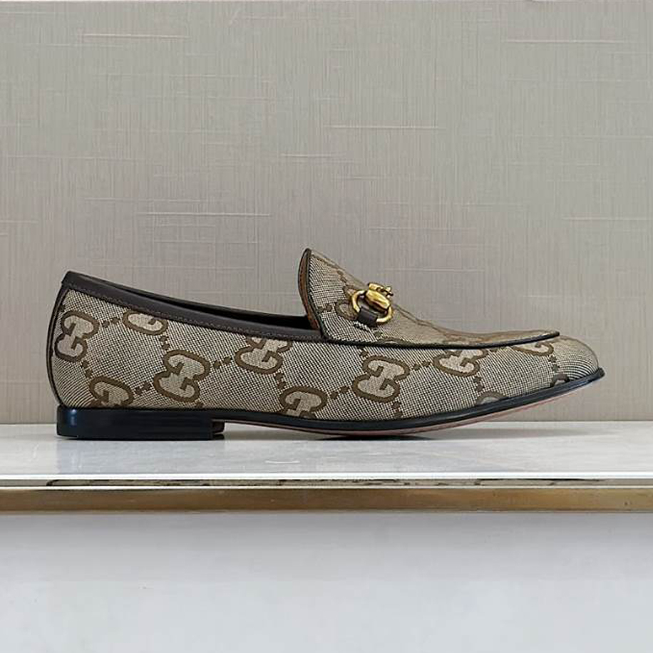 Gucci Slipper Flacher GC Beige Loafer - GL083