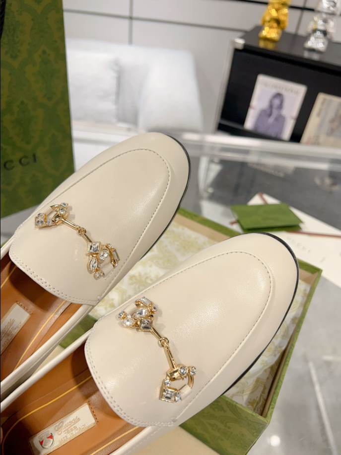 Gucci Jordaan White Cream Loafer - GL067