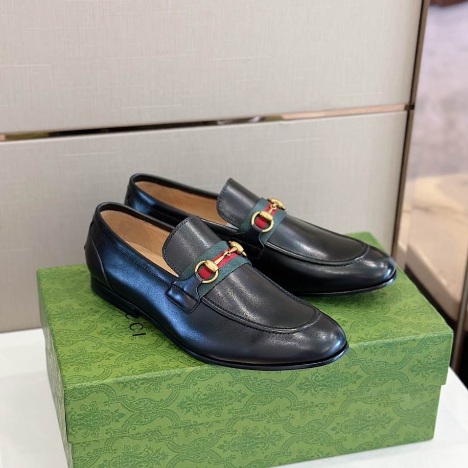Gucci Slipper Flacher Black Loafer - GL082