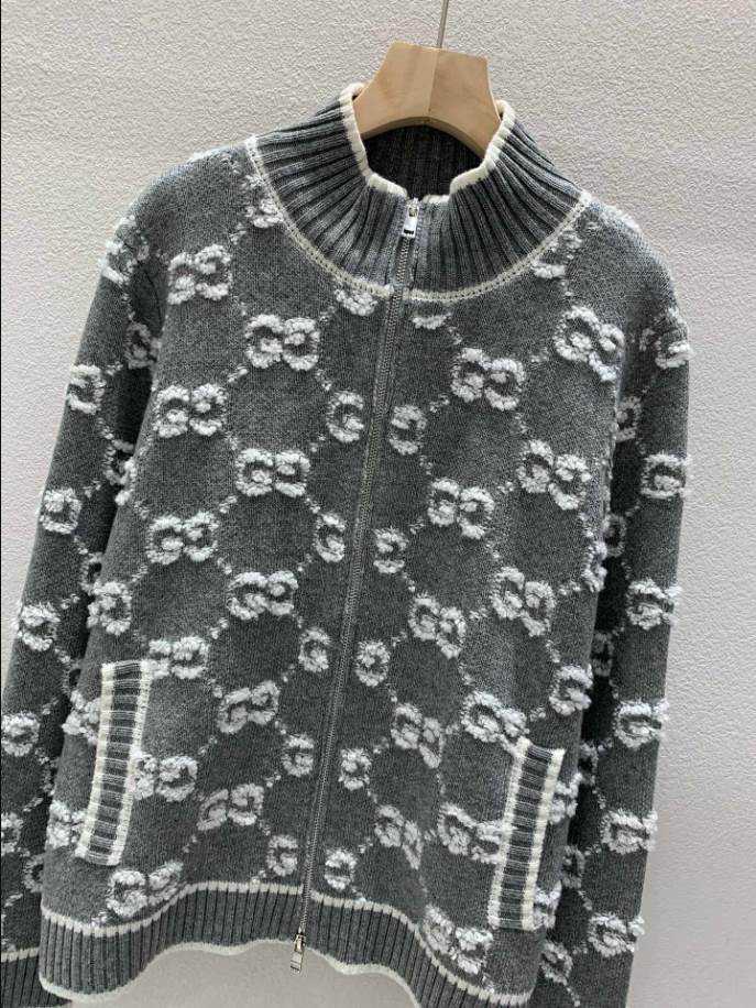 GUCCI Bouclé Stitch Jacquard Knitwear - GCK052