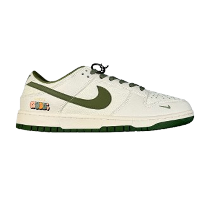 Gucci Nike Dunk Low Green White Sneakers - GCC202